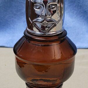 Vintage Silver top Avon Bishop Chess piece fragrance collector bottle